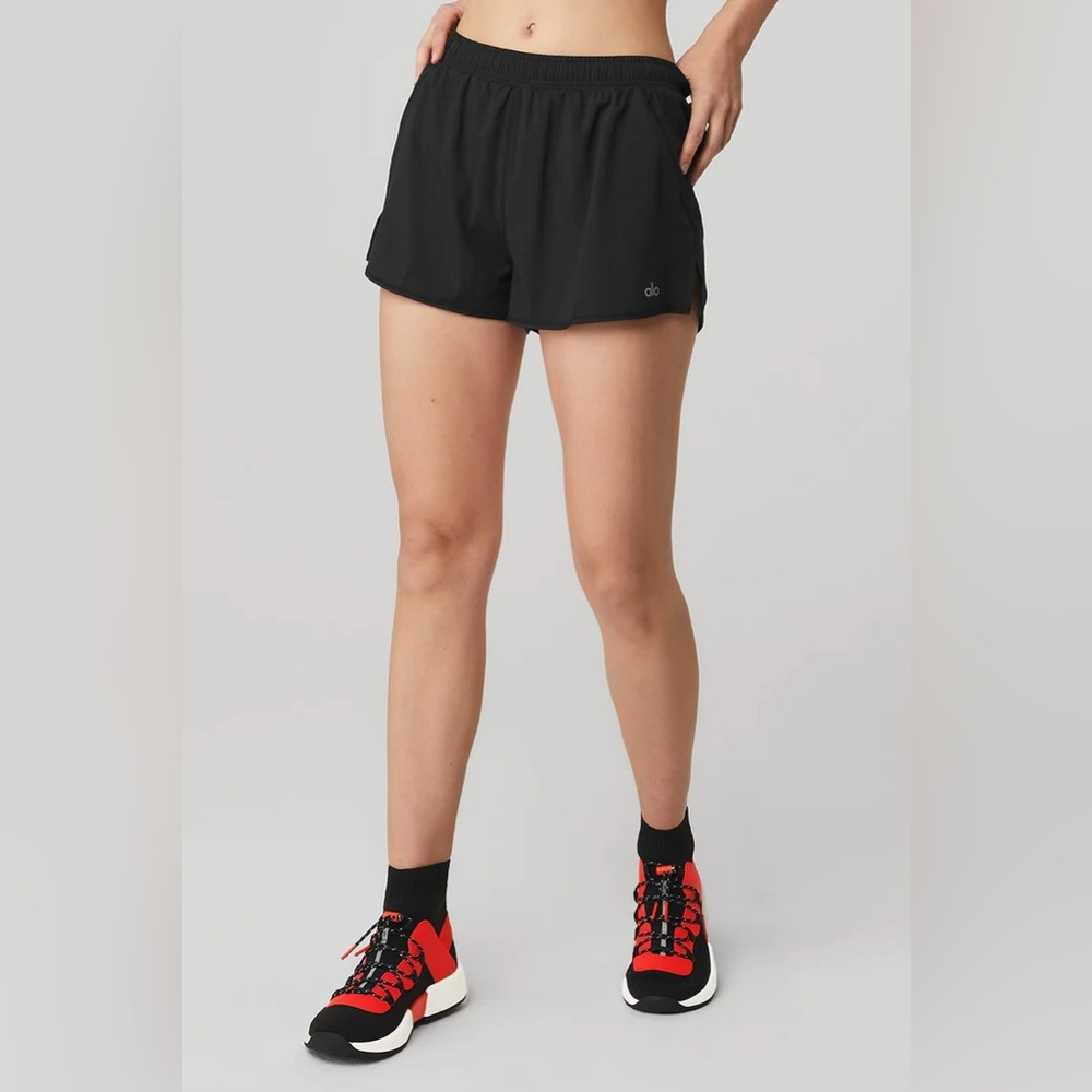 Alo Black Stride Shorts